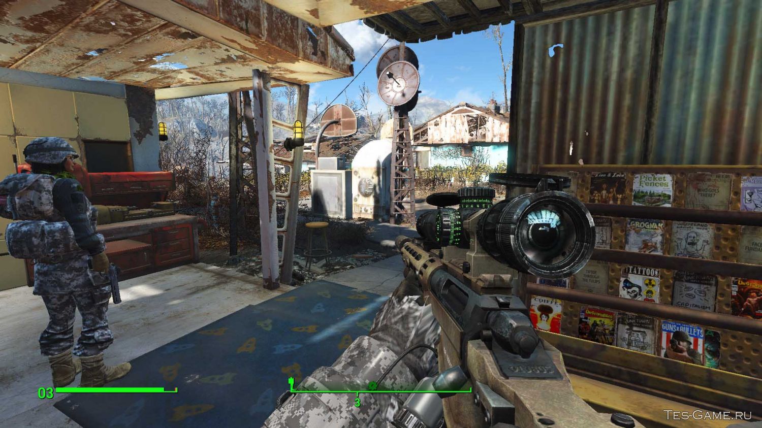 Fallout 4 крупнокалиберная винтовка фото 91
