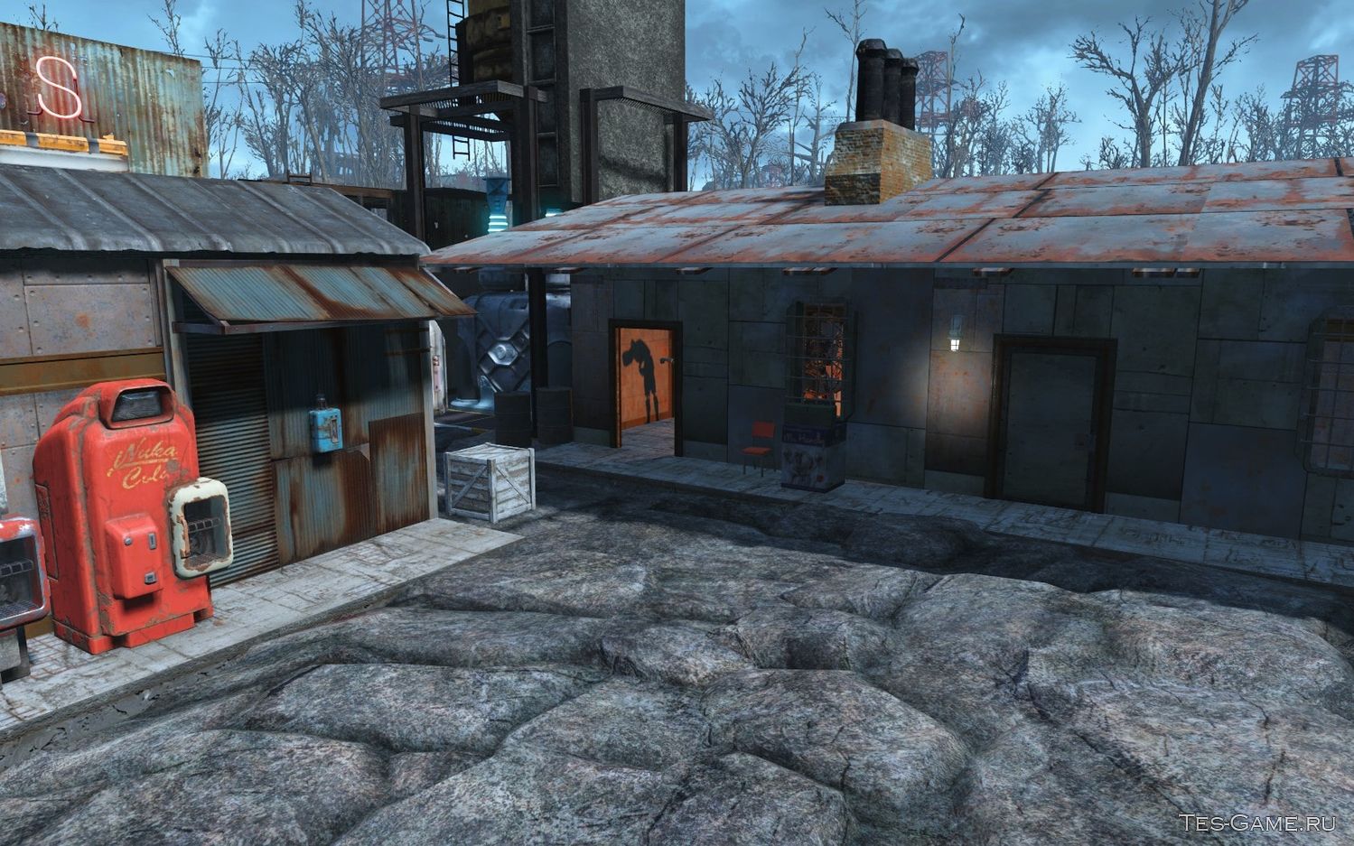 Fallout 4 бетонные дома фото 96
