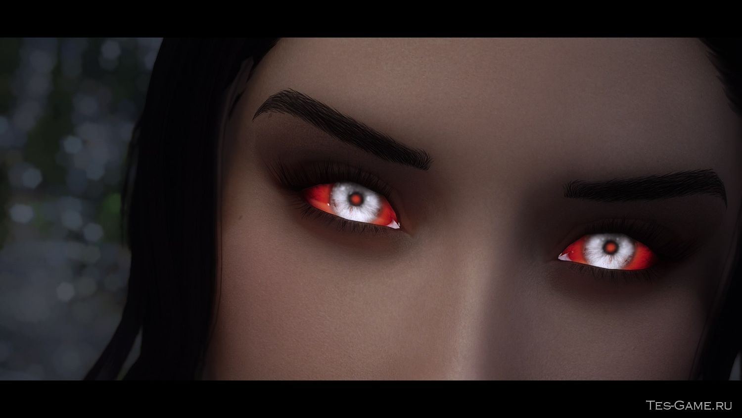 Плагин для Skyrim SE добавляет новые красивые серебристые вампирские глаза ...