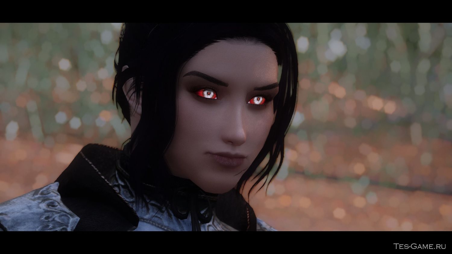 Плагин для Skyrim добавляет новые красивые серебристые вампирские глаза для...