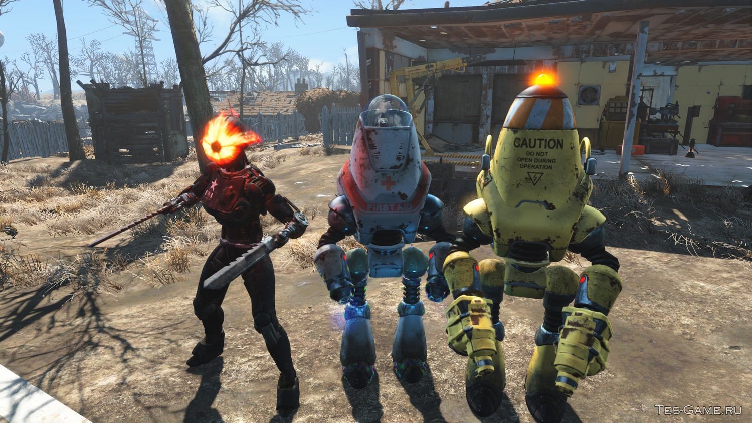 Fallout 4 свалка роботов что делать с роботом фото 81