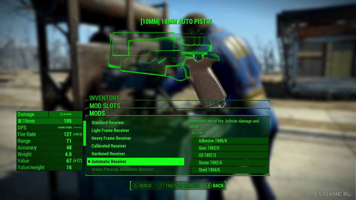 Fallout 4 чит на ресурсы. Имена для Fallout 4 список на русском. Hardened piercing Automatic Receiver.